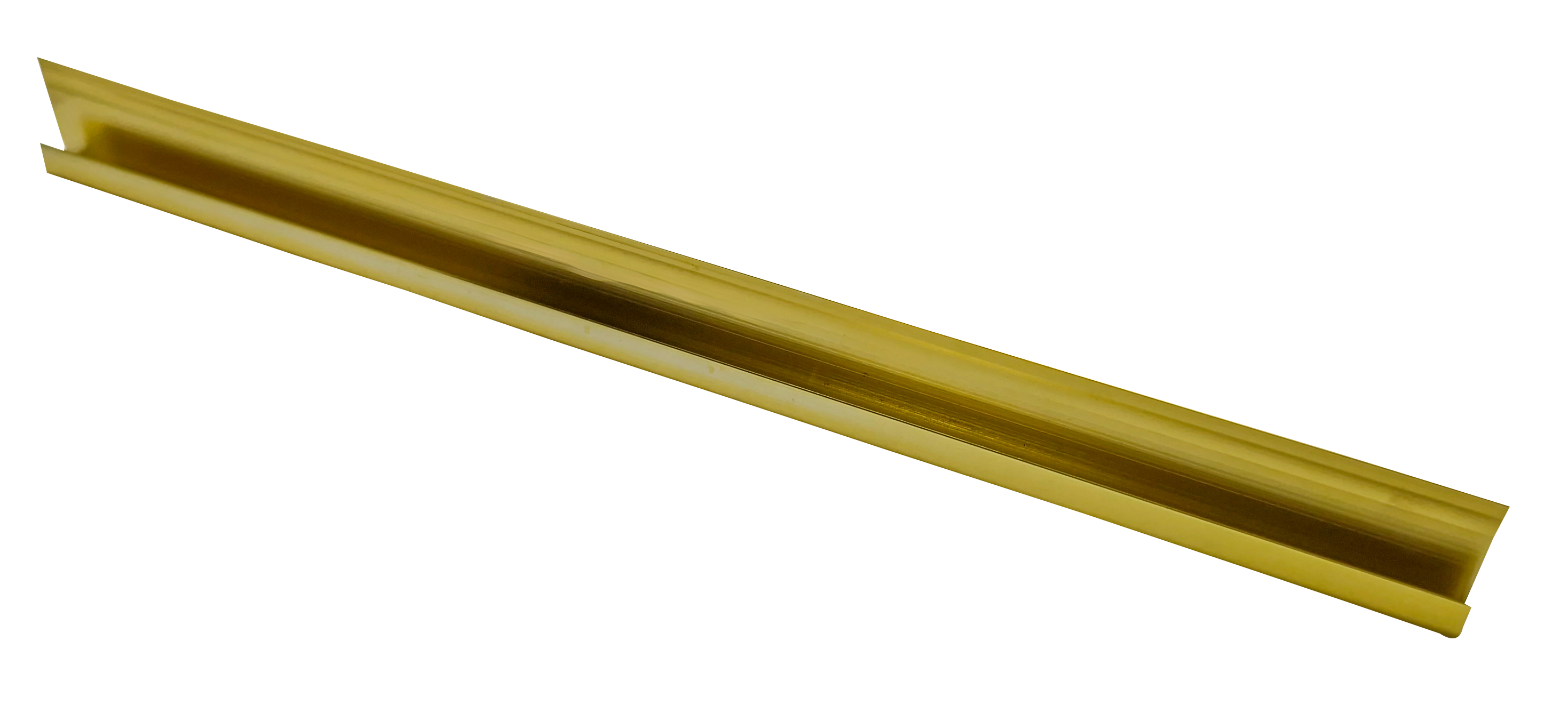 Acabamento em U Dourado para Placa Vinílica